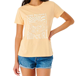 T-Shirt Tropical Sunset blush women's